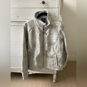 The North Face Women's Light Gray Floral Ski Jacket